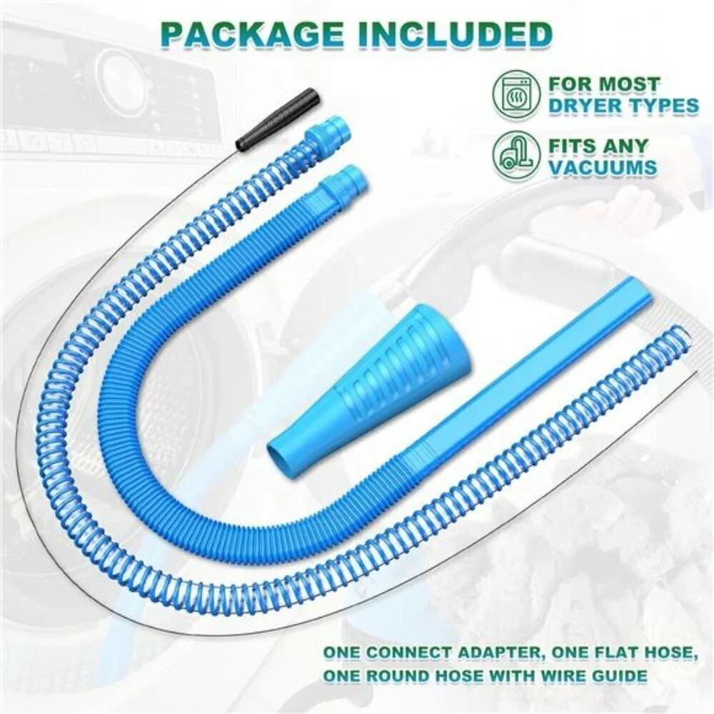 Sealegend Dryer Vent Cleaner Kit Lint Remover Vacuum Attachment Hose 2 Pack Tool